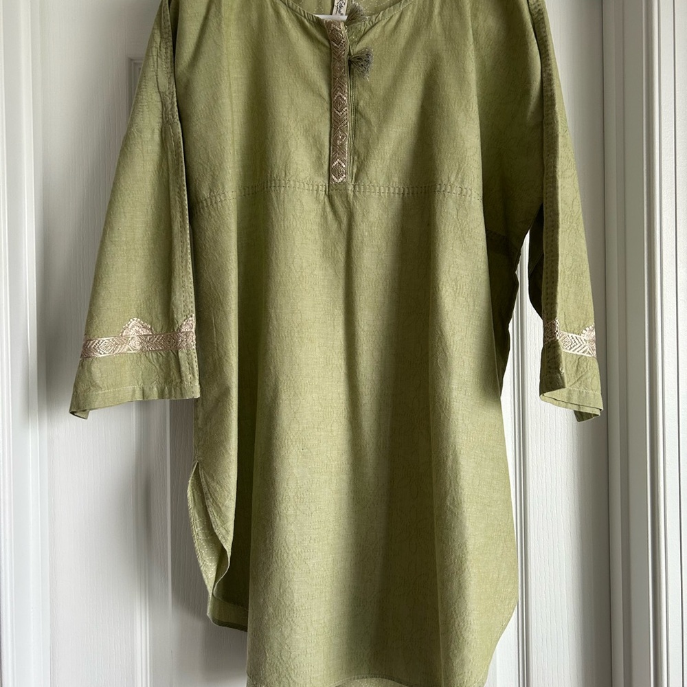 Light Green Long Sleeve Tunic